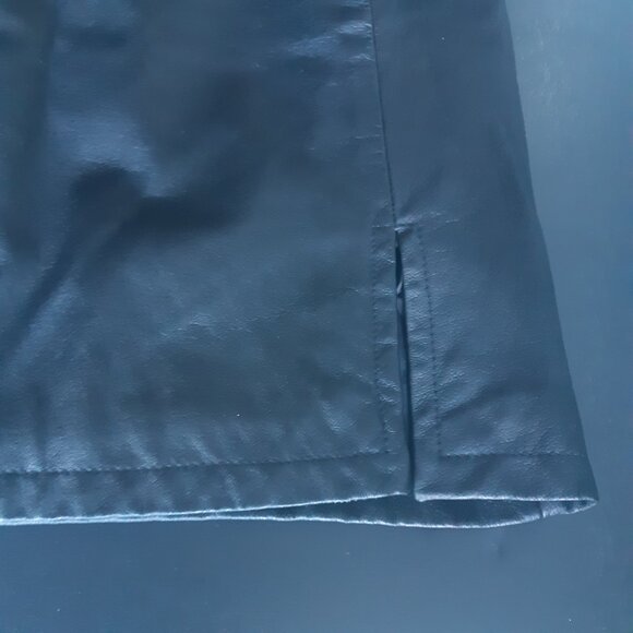 Sequence SZ 10 Black Leather Women's Fully Lined Skirt - Picture 3 of 11